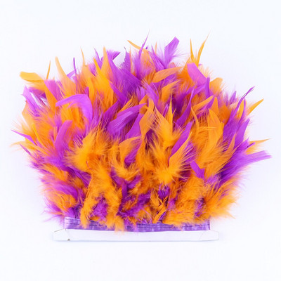 1 метър боядисани в зелено пуешко перце ресни 4-6 инча Chandelle Plumas Fluffy за занаяти ръкоделие Декорация на сватбена рокля