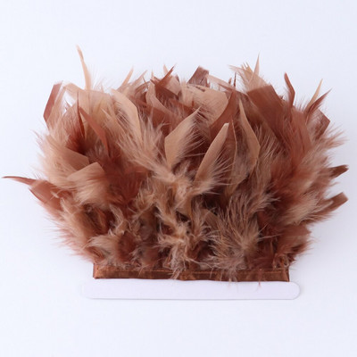 1 метър боядисани в зелено пуешко перце ресни 4-6 инча Chandelle Plumas Fluffy за занаяти ръкоделие Декорация на сватбена рокля