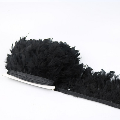 1 метър боядисани в зелено пуешко перце ресни 4-6 инча Chandelle Plumas Fluffy за занаяти ръкоделие Декорация на сватбена рокля