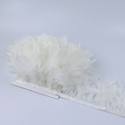 1 метър боядисани в зелено пуешко перце ресни 4-6 инча Chandelle Plumas Fluffy за занаяти ръкоделие Декорация на сватбена рокля