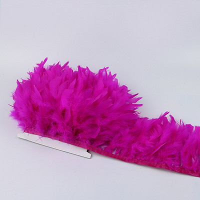 1 метър боядисани в зелено пуешко перце ресни 4-6 инча Chandelle Plumas Fluffy за занаяти ръкоделие Декорация на сватбена рокля