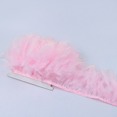 1 метър боядисани в зелено пуешко перце ресни 4-6 инча Chandelle Plumas Fluffy за занаяти ръкоделие Декорация на сватбена рокля