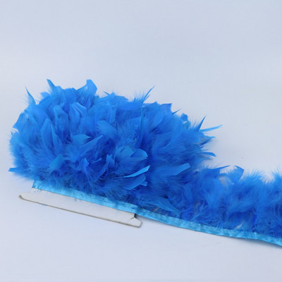 1 метър боядисани в зелено пуешко перце ресни 4-6 инча Chandelle Plumas Fluffy за занаяти ръкоделие Декорация на сватбена рокля