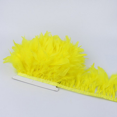 1 метър боядисани в зелено пуешко перце ресни 4-6 инча Chandelle Plumas Fluffy за занаяти ръкоделие Декорация на сватбена рокля