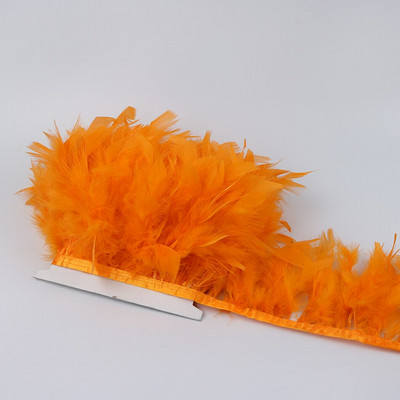 1 метър боядисани в зелено пуешко перце ресни 4-6 инча Chandelle Plumas Fluffy за занаяти ръкоделие Декорация на сватбена рокля