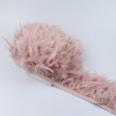 1 метър боядисани в зелено пуешко перце ресни 4-6 инча Chandelle Plumas Fluffy за занаяти ръкоделие Декорация на сватбена рокля