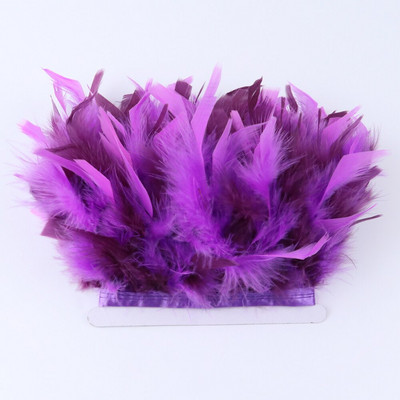 1 метър боядисани в зелено пуешко перце ресни 4-6 инча Chandelle Plumas Fluffy за занаяти ръкоделие Декорация на сватбена рокля