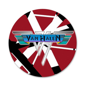 58 мм Eddie Van Halen Икони Щифтове Декорация на значки Брошки Метални значки за дрехи Декорация на раница