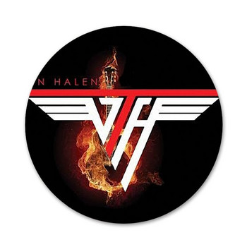 58 мм Eddie Van Halen Икони Щифтове Декорация на значки Брошки Метални значки за дрехи Декорация на раница