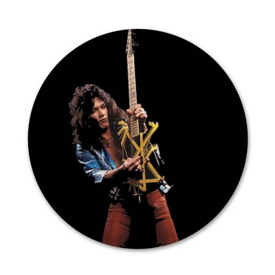 58mm Eddie Van Halen Ikony Špendlíky Odznak Dekorácia Brošne Kovové Odznaky Na Oblečenie Batoh Dekorácia