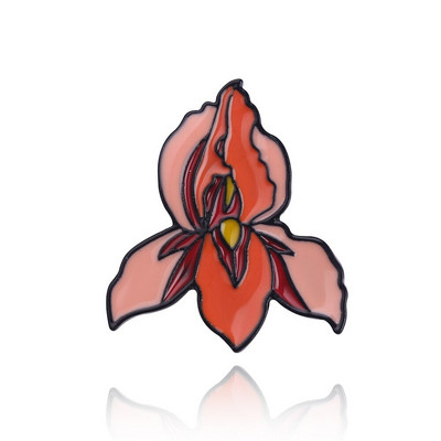 Feminism înflorire uter floare email broșă ace insignă rever ace metal aliaj bijuterii de modă accesorii cadouri