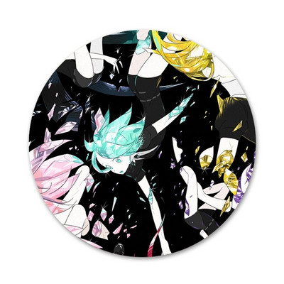 58mm Houseki No Kuni Icons Pins Διακοσμητικό σήμα Καρφίτσες Μεταλλικές κονκάρδες για διακόσμηση σακιδίων πλάτης