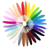 100 ks/sada 10-15 cm/4-6 palcov farebné kačacie pierka na remeslá prírodné perá na vyšívanie a remeslá DIY sviatočné dekorácie