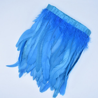 2-meetrine värviline kukesaba sulgedest trimmipael lindil Musta faasani suled käsitööks Kaunistused õmbluskarnevali kaunistuseks