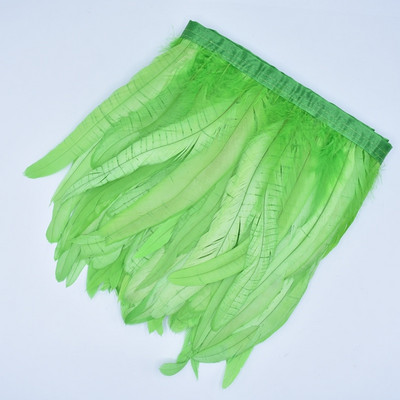 2-meetrine värviline kukesaba sulgedest trimmipael lindil Musta faasani suled käsitööks Kaunistused õmbluskarnevali kaunistuseks