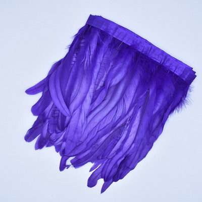 2-meetrine värviline kukesaba sulgedest trimmipael lindil Musta faasani suled käsitööks Kaunistused õmbluskarnevali kaunistuseks