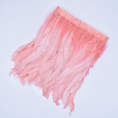 2-meetrine värviline kukesaba sulgedest trimmipael lindil Musta faasani suled käsitööks Kaunistused õmbluskarnevali kaunistuseks