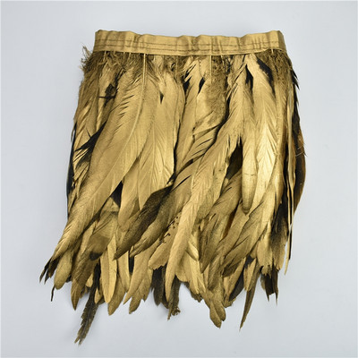 2-meetrine värviline kukesaba sulgedest trimmipael lindil Musta faasani suled käsitööks Kaunistused õmbluskarnevali kaunistuseks