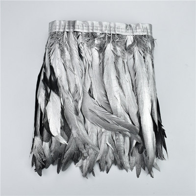 2-meetrine värviline kukesaba sulgedest trimmipael lindil Musta faasani suled käsitööks Kaunistused õmbluskarnevali kaunistuseks