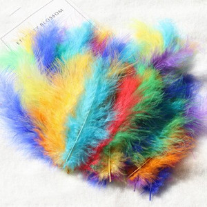 10-15 cm 100 ks / 20 cm 100 ks / 200 g morčacieho marabu peria boa, mäkké nadýchané pero, vejáre, DIY dizajn, kreatívne dekorácie, šperky, doplnky