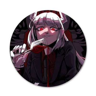 Armas multikas põrgutaja märk prossnõel Aksessuaarid riiete jaoks Seljakoti kaunistus kingitus