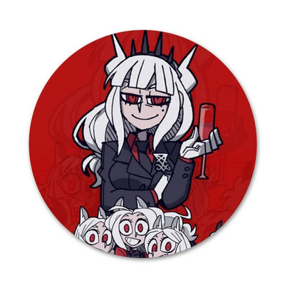 Armas multikas põrgutaja märk prossnõel Aksessuaarid riiete jaoks Seljakoti kaunistus kingitus