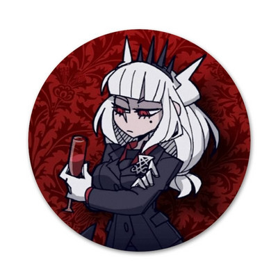 Armas multikas põrgutaja märk prossnõel Aksessuaarid riiete jaoks Seljakoti kaunistus kingitus