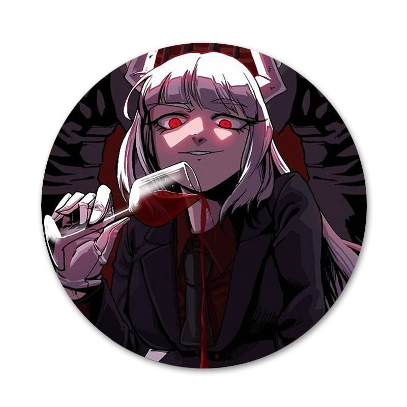 Armas multikas põrgutaja märk prossnõel Aksessuaarid riiete jaoks Seljakoti kaunistus kingitus