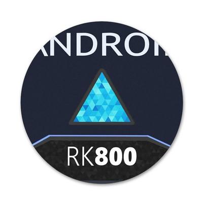 Detroit Become Human Android RK800 Connor Kara icoane ace insignă decorare broșe insigne metalice pentru decorarea rucsacului 58mm