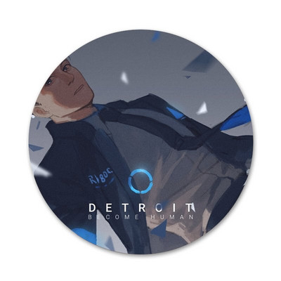Detroit Become Human Android RK800 Connor Kara icoane ace insignă decorare broșe insigne metalice pentru decorarea rucsacului 58mm