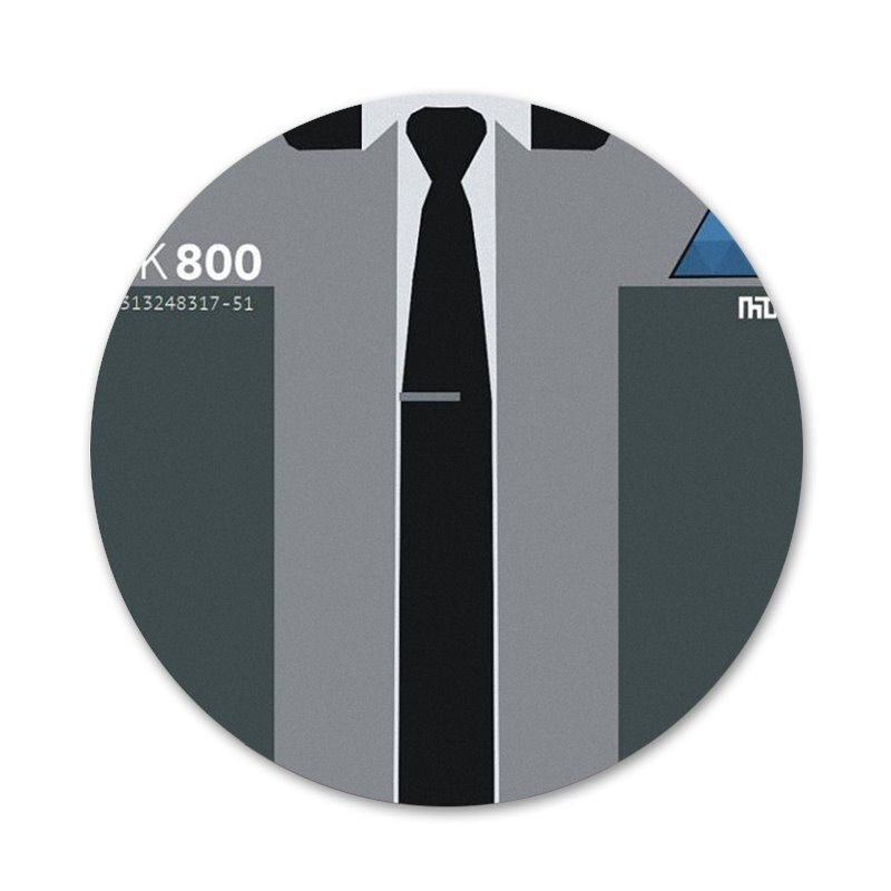 Detroit Become Human Android RK800 Connor Kara icoane ace insignă decorare broșe insigne metalice pentru decorarea rucsacului 58mm