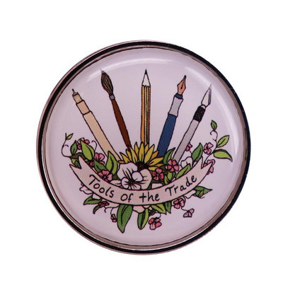 C3557 Cartoon Art Email Pins Naljakas animatsioon Prossid riietele Seljakott Reväärid Märgid Mood Ehted Aksessuaarid Kingitused