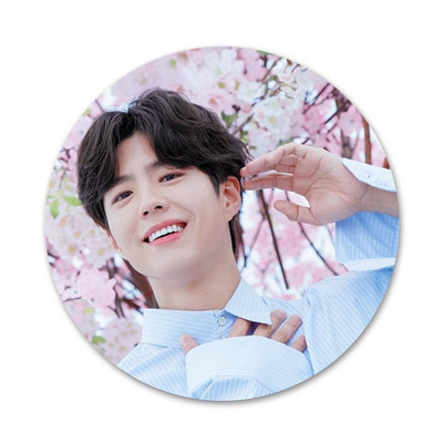 Lee Jong Suk piktogramos Smeigtukai Ženkliuko dekoravimas Sagės Metaliniai ženkleliai drabužiams Kuprinės puošimas