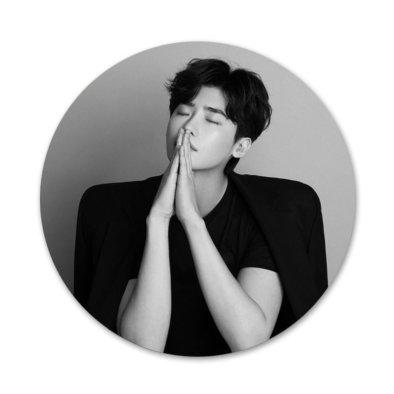 Lee Jong Suk piktogramos Smeigtukai Ženkliuko dekoravimas Sagės Metaliniai ženkleliai drabužiams Kuprinės puošimas