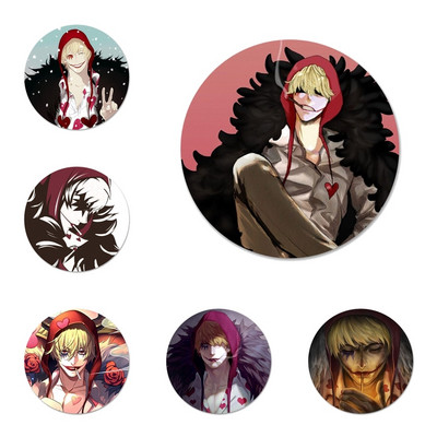 One Piece Corazon Anime Badge Καρφίτσα Αξεσουάρ καρφίτσας για Ρούχα Δώρο Δώρο Σακίδιο πλάτης