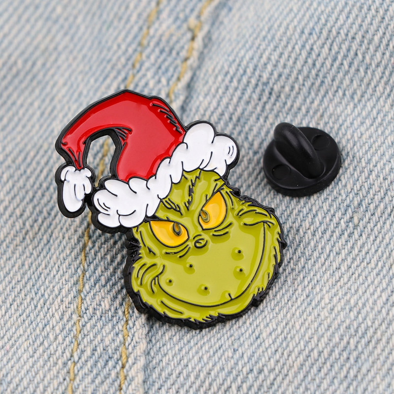 AD1578 jõulukoletise märgid koos animeemailiga nööpnõelaga prossid Reväärinõelad seljakotil, ehted, aksessuaarid, uusaastakingitus