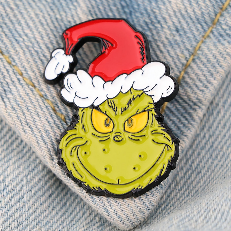 AD1578 jõulukoletise märgid koos animeemailiga nööpnõelaga prossid Reväärinõelad seljakotil, ehted, aksessuaarid, uusaastakingitus