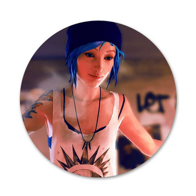58 mm Max Caulfield Life Is Strange 2 Ikony Špendlíky Odznak Dekorácia Brošne Kovové Odznaky na Dekoráciu Batohu