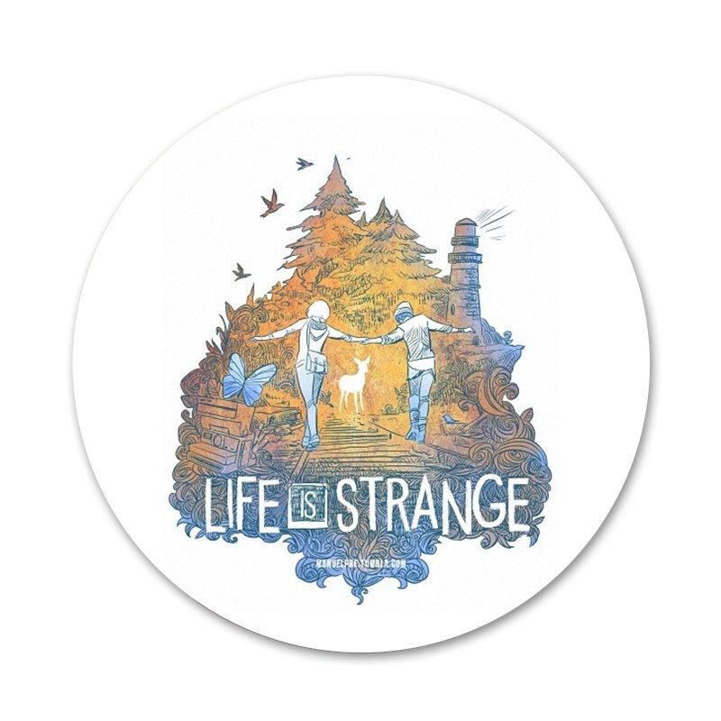 58 mm Max Caulfield Life Is Strange 2 Ikony Špendlíky Odznak Dekorácia Brošne Kovové Odznaky na Dekoráciu Batohu