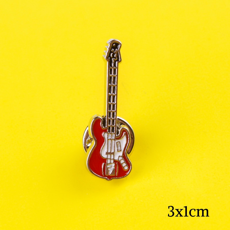 Broșe pentru instrumente muzicale Insigne pe rucsac Insignă pentru chitară Ace emailate pentru pian pentru rucsacuri haine Insigne pentru rever pentru haine