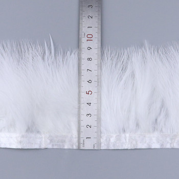 1 μέτρο βαμμένα πολύχρωμα φτερά Marabou Trim Fringe Ραπτική διακόσμηση 8-10cm Soft Feather Κορδέλα Crafts Plume Χονδρική