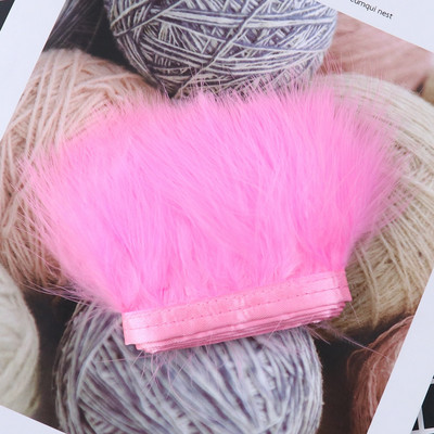 1-meetrine värvitud värvilised marabu suled, ääred, rõivad, õmblemine, kaunistused 8-10 cm, pehme sulgede lint, käsitöö, hulgimüük