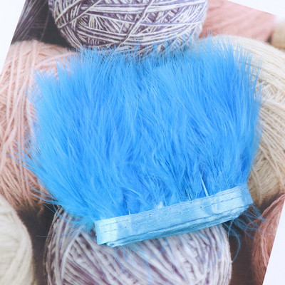 1-meetrine värvitud värvilised marabu suled, ääred, rõivad, õmblemine, kaunistused 8-10 cm, pehme sulgede lint, käsitöö, hulgimüük