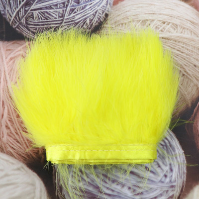 1-meetrine värvitud värvilised marabu suled, ääred, rõivad, õmblemine, kaunistused 8-10 cm, pehme sulgede lint, käsitöö, hulgimüük