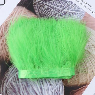 1-meetrine värvitud värvilised marabu suled, ääred, rõivad, õmblemine, kaunistused 8-10 cm, pehme sulgede lint, käsitöö, hulgimüük