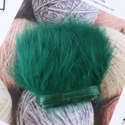 1-meetrine värvitud värvilised marabu suled, ääred, rõivad, õmblemine, kaunistused 8-10 cm, pehme sulgede lint, käsitöö, hulgimüük