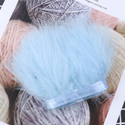 1-meetrine värvitud värvilised marabu suled, ääred, rõivad, õmblemine, kaunistused 8-10 cm, pehme sulgede lint, käsitöö, hulgimüük