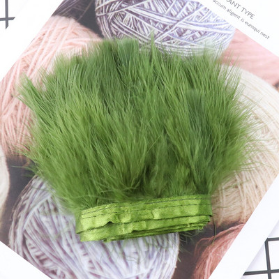 1-meetrine värvitud värvilised marabu suled, ääred, rõivad, õmblemine, kaunistused 8-10 cm, pehme sulgede lint, käsitöö, hulgimüük