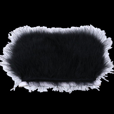 1 metras juodos plunksnos Apkirpti Gaidys Žąsis Strutis Marabu Turkija Plunksna Kraštas rankdarbiams Amatai Suknelė Drabužių siuvimas Dekoracija