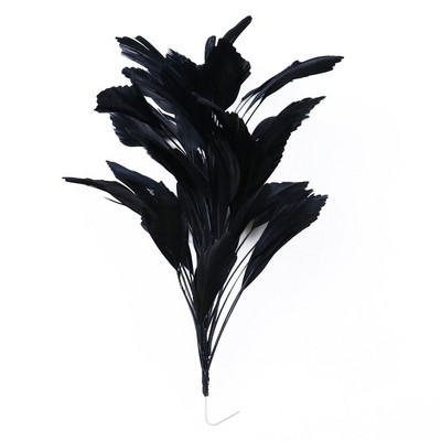 1 metras juodos plunksnos Apkirpti Gaidys Žąsis Strutis Marabu Turkija Plunksna Kraštas rankdarbiams Amatai Suknelė Drabužių siuvimas Dekoracija